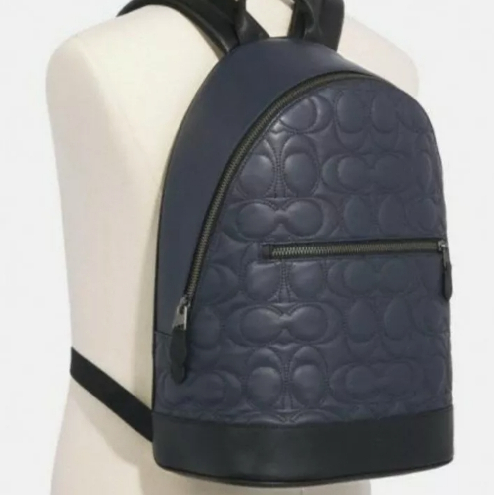 💥 Coach Signature Leather Designer BACKPAC bag - Picture 2 of 11